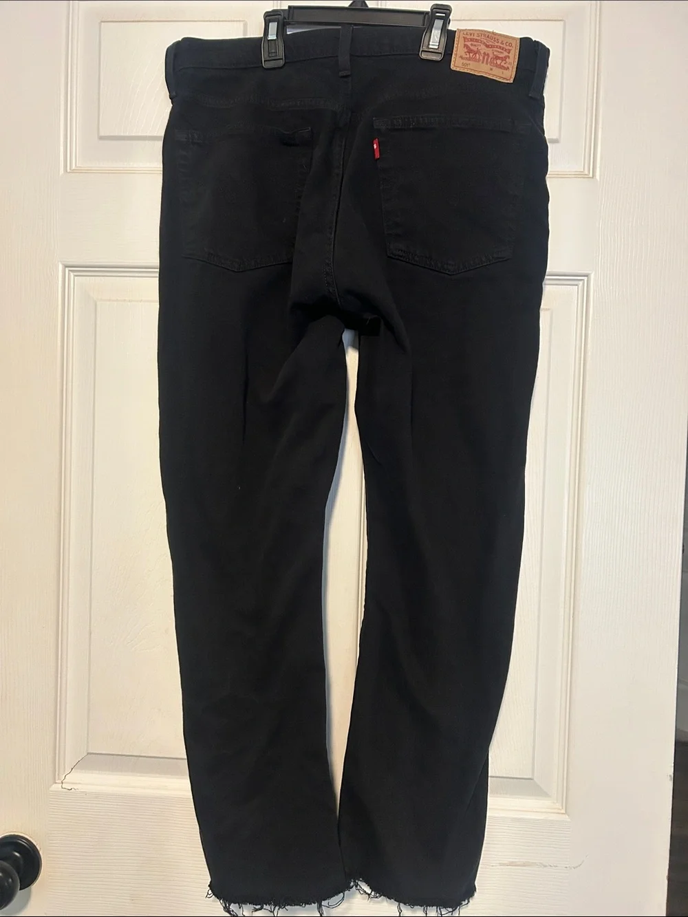 Levi's Black High-Rise Straight Leg Jeans - Picture 3 of 4